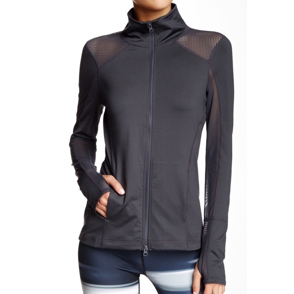 Zella Jackets & Blazers - Z by Zella Zip Up Athletic Jacket Grey Medium